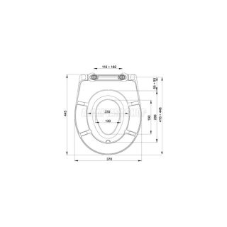 Сиденье для унитаза AlcaPlast Softclose со съемным детским вкладышем A606